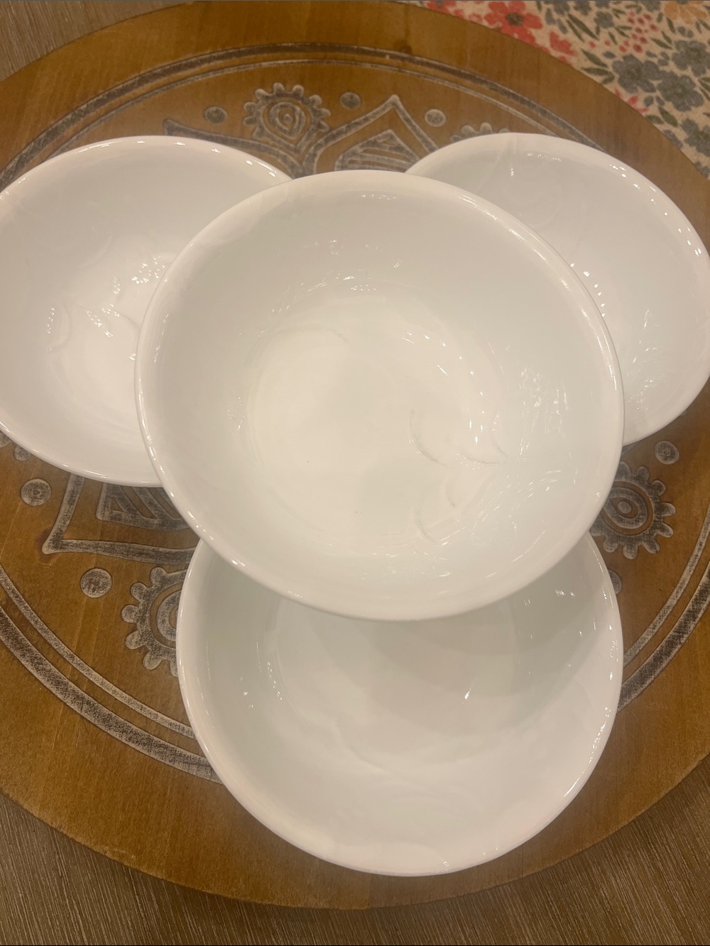 Corelle 2013 CHERISH White Cereal Bowls - Set of 4